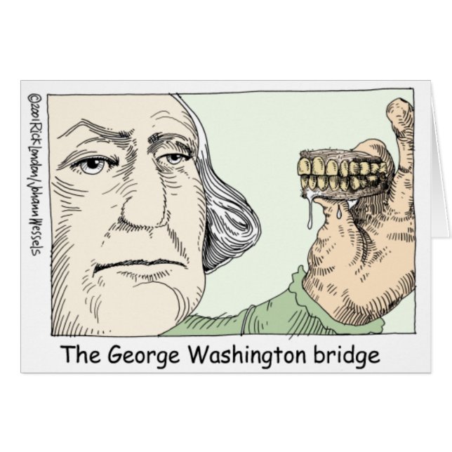 George Washington Teeth Graciosos Regalos Y Colecc (Anverso (Horizontal))
