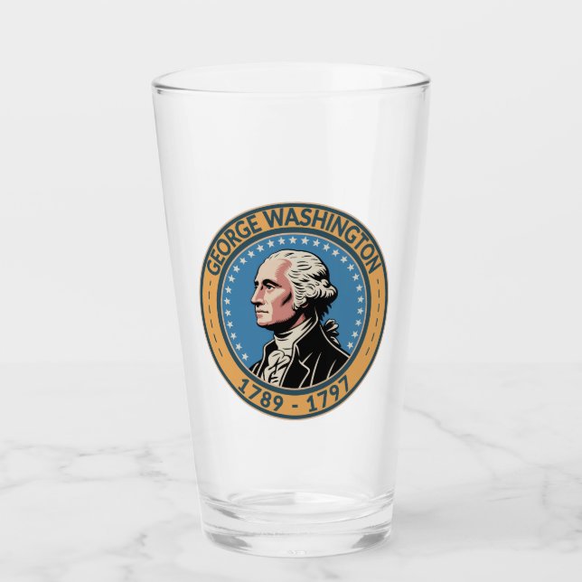 George Washington US President Illustration Badge (Anverso)