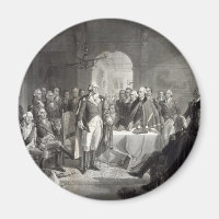 George Washington y su imán de generales