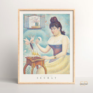 Georges Seurat, joven mujer que se impulsa el arte