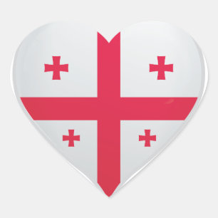 Georgia amor bandera orgullo pegatina corazón