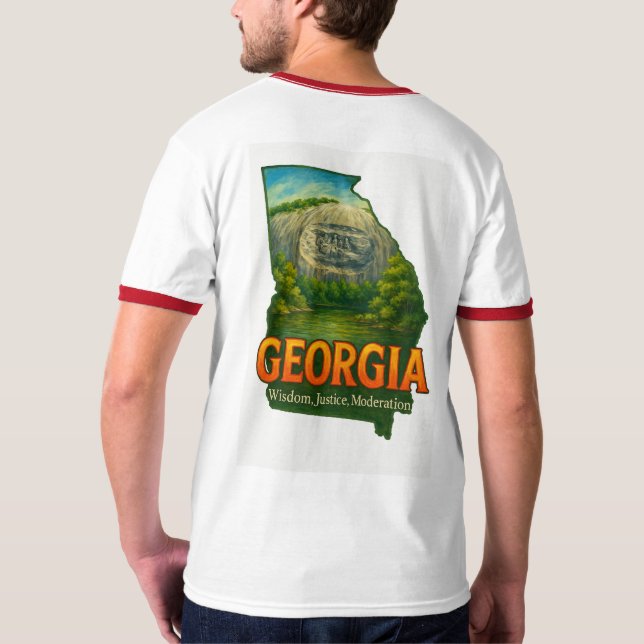 Georgia | Camiseta Vibrante de Orgullo Estatal (Reverso)