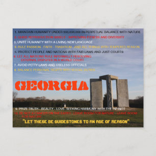 Georgia Guidestones postal