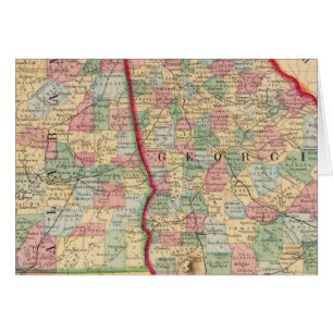Georgia, Mapa de Alabama por Mitchell