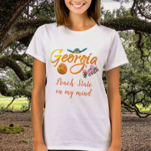 Georgia Peach State En Mi Mente Camiseta