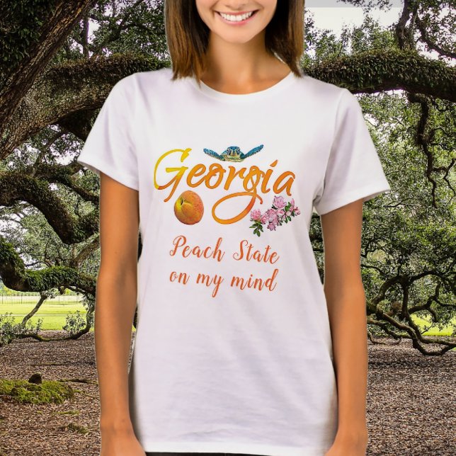Georgia Peach State En Mi Mente Camiseta (Subido por el creador)
