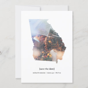 Georgia Salva la tarjeta fotográfica de fecha