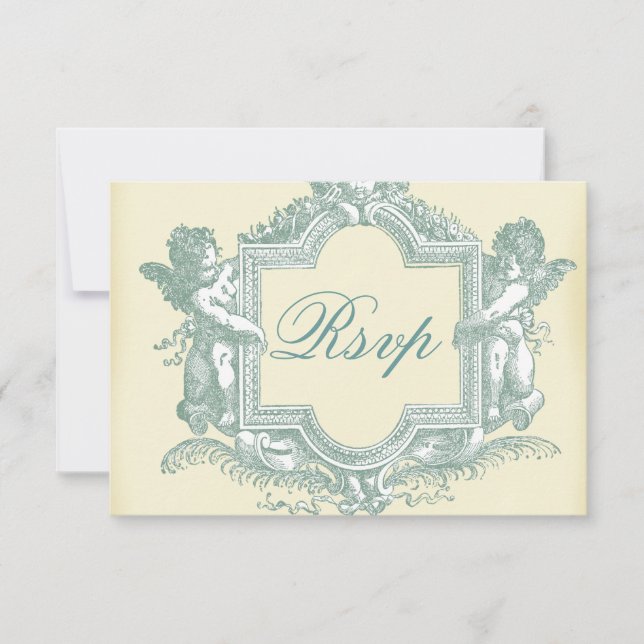 Georgiana (Cream) Wedding RSVP (Anverso)