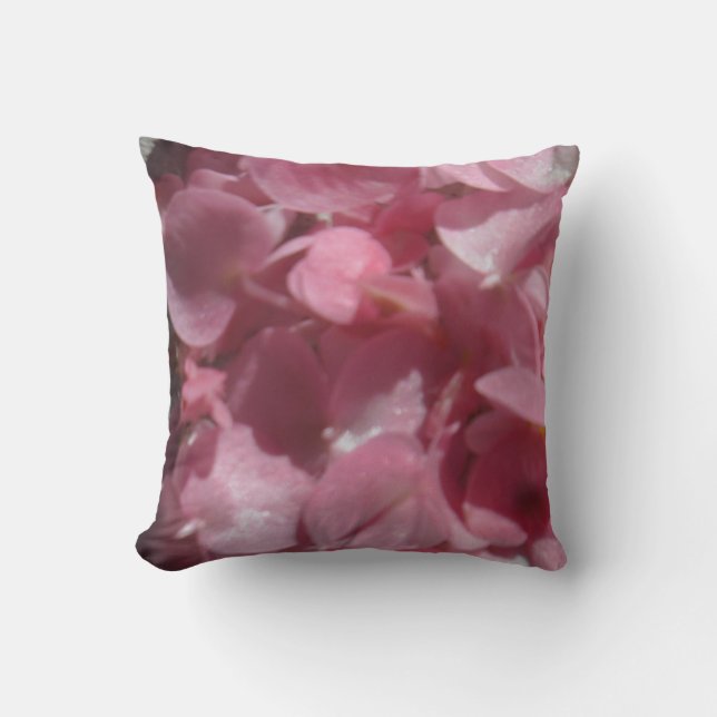 geranios rosados: luz casi sólida almohada rosa (Anverso)