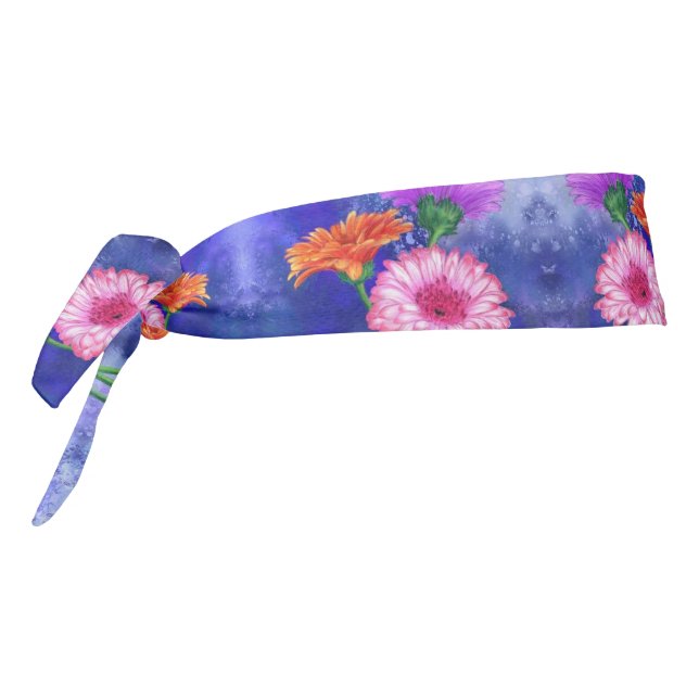 Gerbera Daisies Tie Headband (Girar 270)