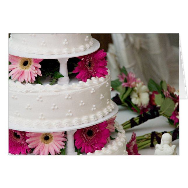 Gerbera Daisy Boda Cake (Anverso (Horizontal))