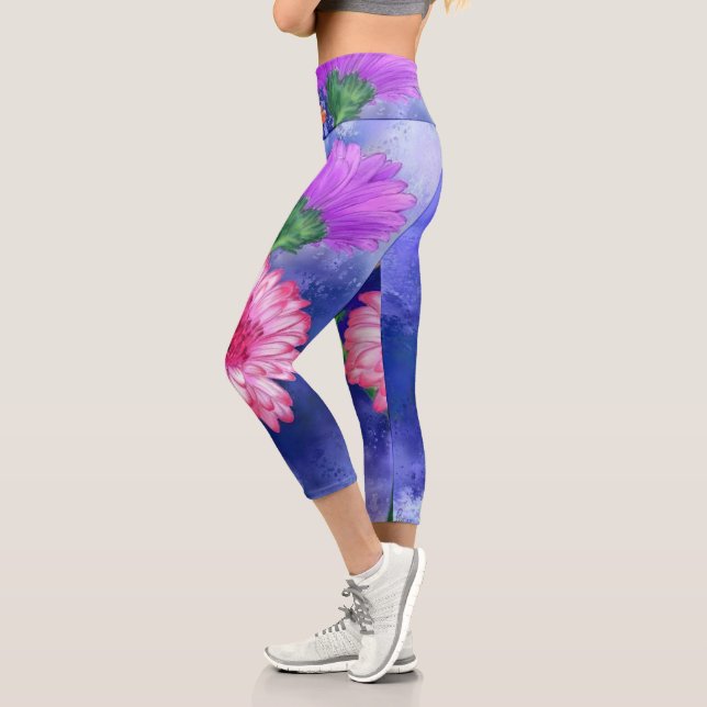 Gerberas Capri Leggings (Izquierda)