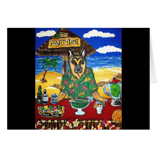 German Shepherd Bartender (Anverso (Horizontal))