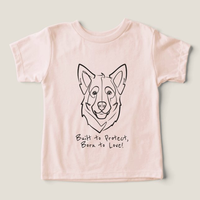German Shepherd, Built to Protect, Born to Love! (Diseño delantero )