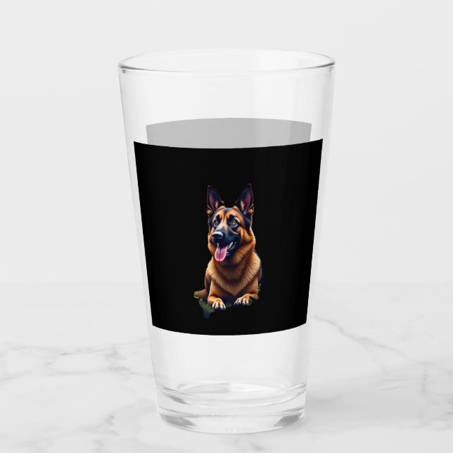 German Shepherd Dog Head Portrait Dog Lover Pet Ow (Anverso)