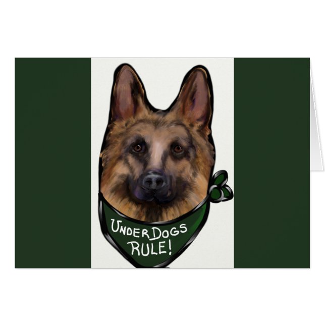 GERMAN SHEPHERD UNDERDOG (Anverso (Horizontal))