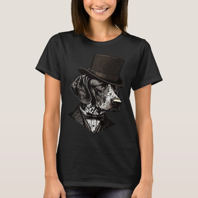 German Shorthaired Pointer Dog Wearing Fancy Top H (Anverso)