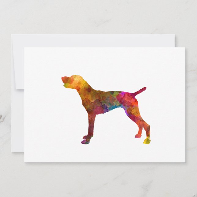 German Shorthaired Pointer in watercolor (Anverso)