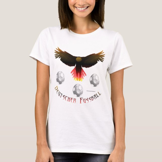 German Soccer Eagle Ladies Crop Top (Anverso)