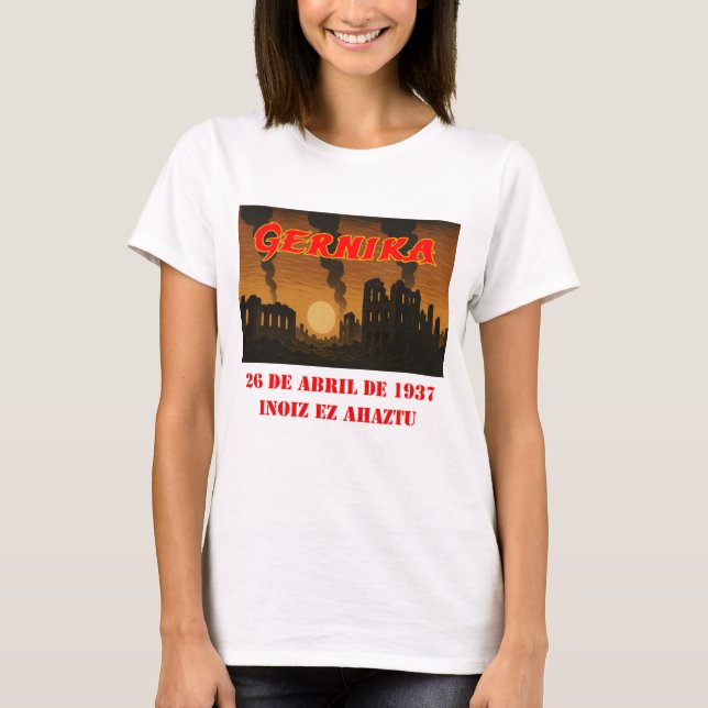 Gernika - Nunca Olviden la camiseta (Anverso)