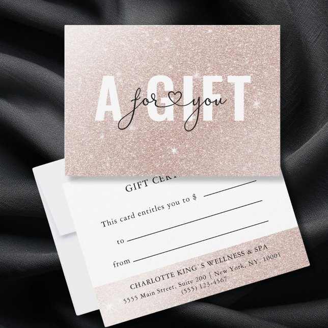GESCHÄFTSGESCHENKZERTIFIKAT | Purpurina de Rosegol (GESCHÄFTSGESCHENKZERTIFIKAT | Rosegold Glitter. Add a touch of glamour to your business offerings wi)