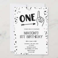 Gesto de mano en blanco y negro 1 Invitación