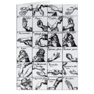 Gestos para miming Chrilogia de Juan Bulwer '