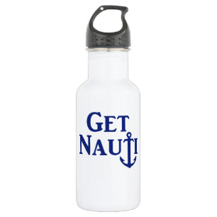 "GET NAUTI"- Botella de agua de acero inoxidable n