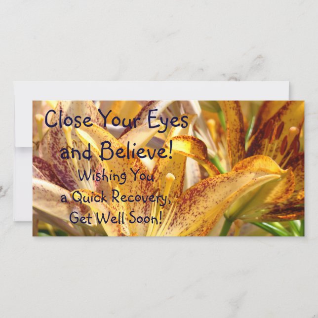 Get Well Soon! ¡Deseándote una rápida recuperación (Anverso)