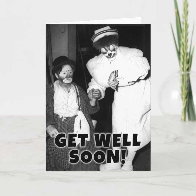 Get Well Soon! Tarjeta de saludo Otto Griebling Cl (Anverso)