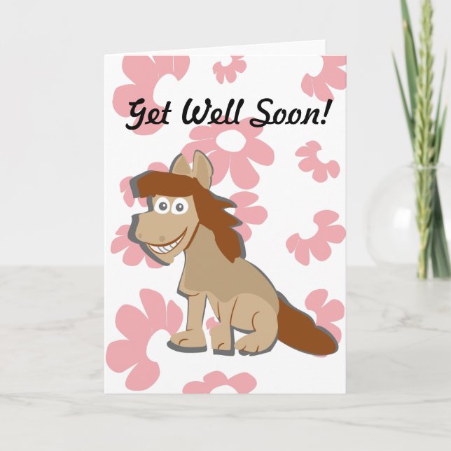 Get Well soon tarjeta de saludo para niños (Anverso)