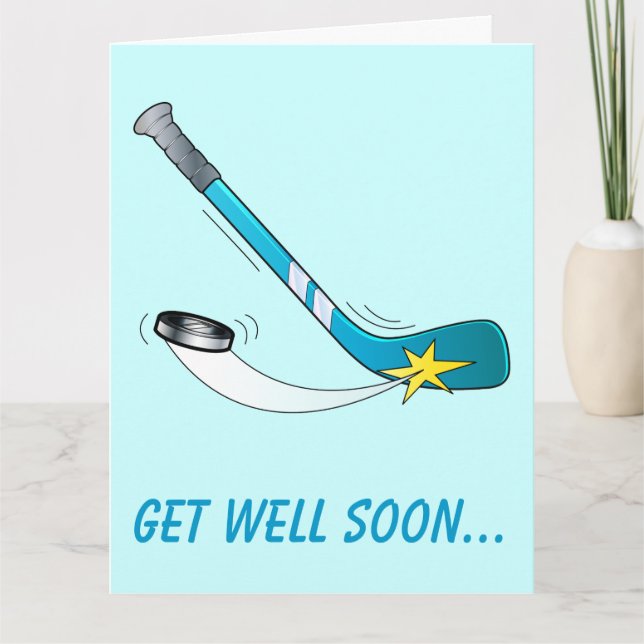 Get Well Teammate de la tarjeta grande del equipo  (Anverso)