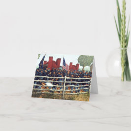 Gettysburg, batalla en la tarjeta de nota del