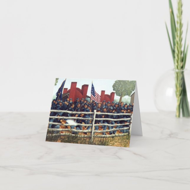 Gettysburg, batalla en la tarjeta de nota del (Anverso)