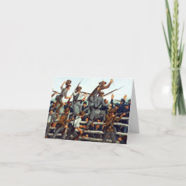 Gettysburg, batalla en la tarjeta de nota del