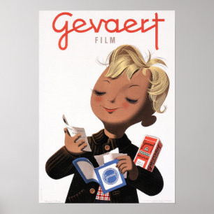 GEVAERT FILM Bélgica Cámara fotografía arte retro