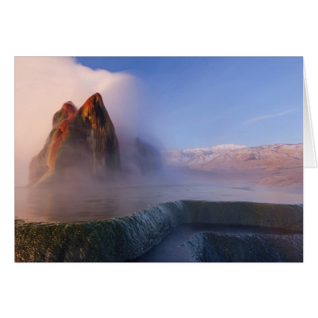Geyser de vuelo con cordones nevados de granito (Anverso (Horizontal))