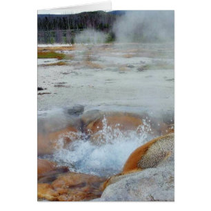Geysers Stein Hincheándose Yellowstone