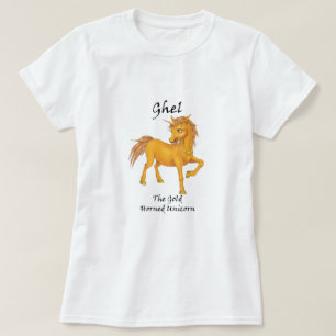 Ghel, La Camiseta Unicornio De Cuello De Oro