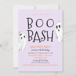 Ghost, Boo Bash Invitación a Halloween