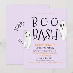Ghost, Boo Bash Invitación a Halloween