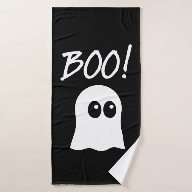 Ghost Boo, cute ghost design (Toalla de baño)