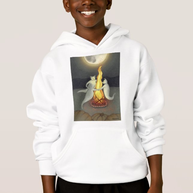 Ghost Cats Halloween Kids (Anverso)