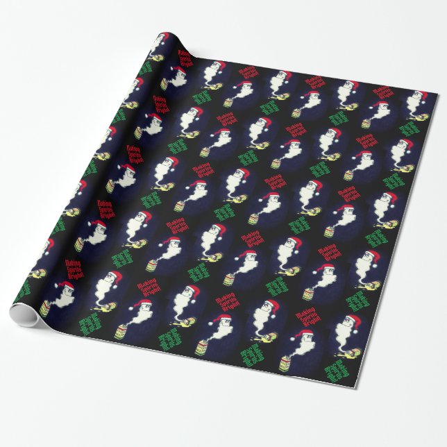 GHOST en el papel de regalo de los Navidades de HU (Desenrollado)