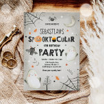 Ghost Halloween Cumpleaños Invitación a Fiesta Spo<br><div class="desc">Invitación de cumpleaños de Ghost Halloween Todos los diseños son © PIXEL PERFECTION FIESTA LTD</div>