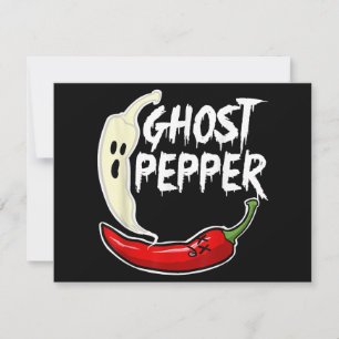 Ghost Pepper Funny Spicny Hot Halloween Ghost Pepp