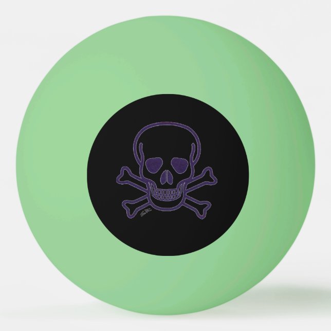 Ghost Skull green resplandor 1 estrella bola de pi (Anverso)