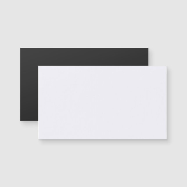 Ghost White Magnetic Business Card (Anverso/Reverso)