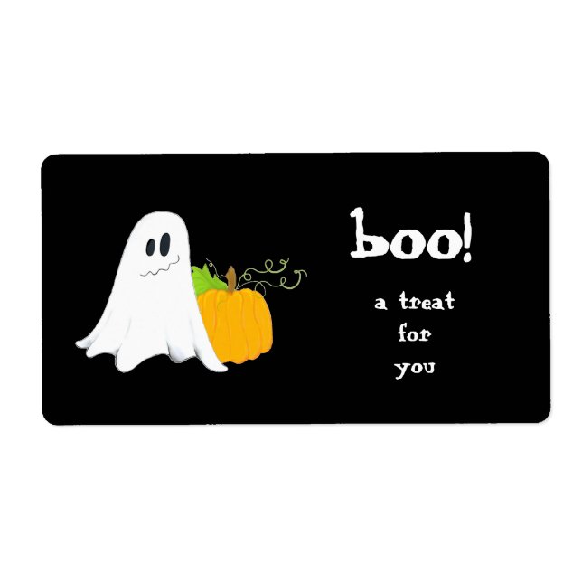 Ghostie ~ Etiqueta de la bolsa de tratamiento (Frente)