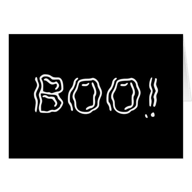 ¡Ghostly Boo! Tarjeta mediana (Anverso (Horizontal))